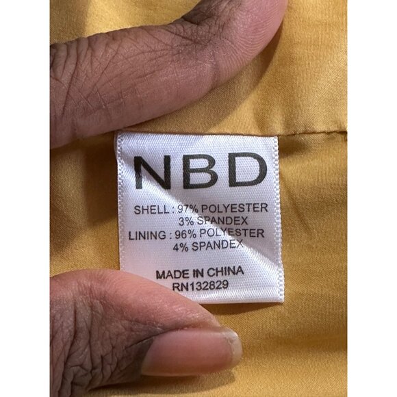 Revolve NBD Esperanza Wrap Dress Spaghetti Straps Side Slit Open Back Prom Glam - Picture 4 of 16